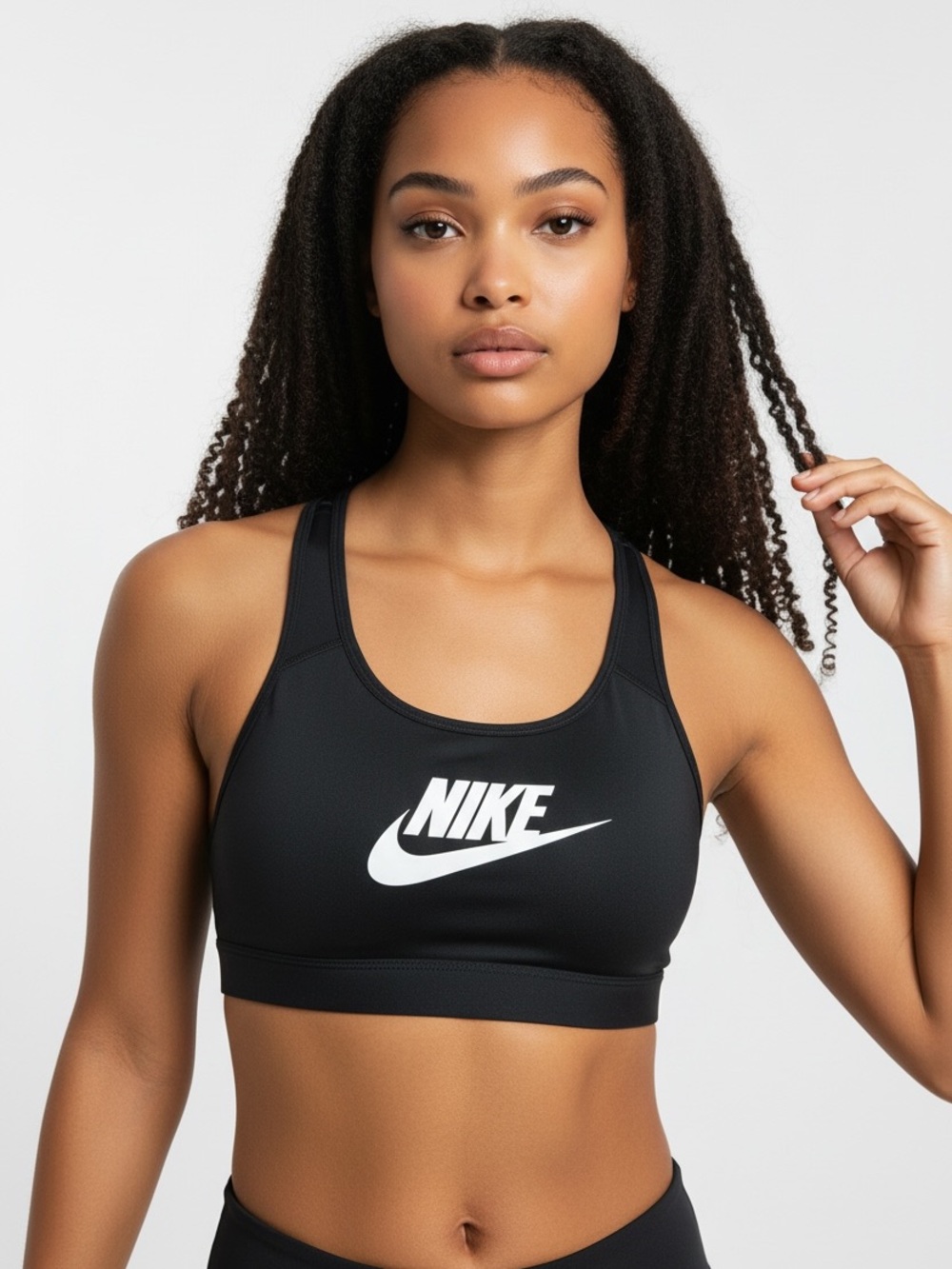 Women’s Nike Swoosh Large Support Non Padded Sports Bra Black